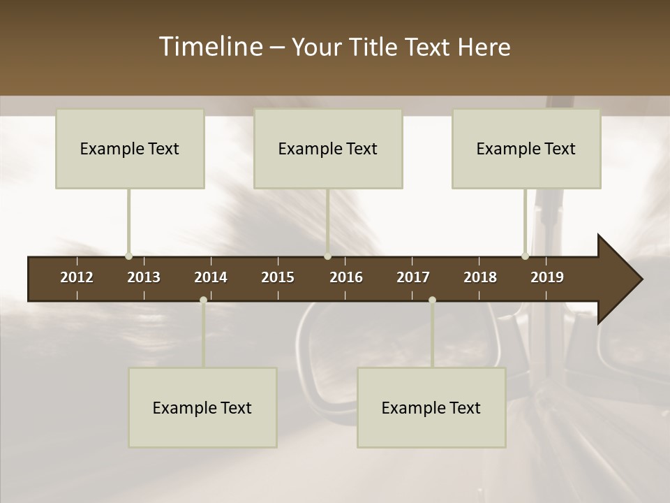 Winding Speed Asphalt PowerPoint Template
