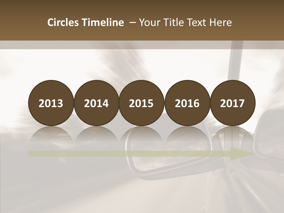 Winding Speed Asphalt PowerPoint Template