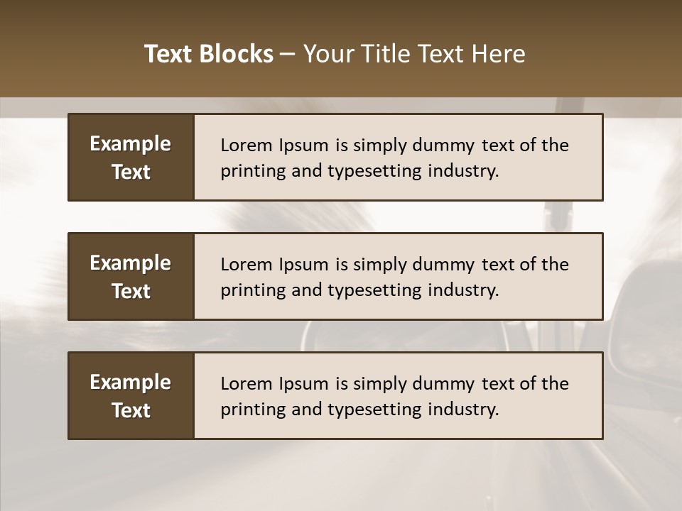Winding Speed Asphalt PowerPoint Template