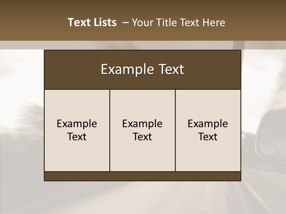 Winding Speed Asphalt PowerPoint Template