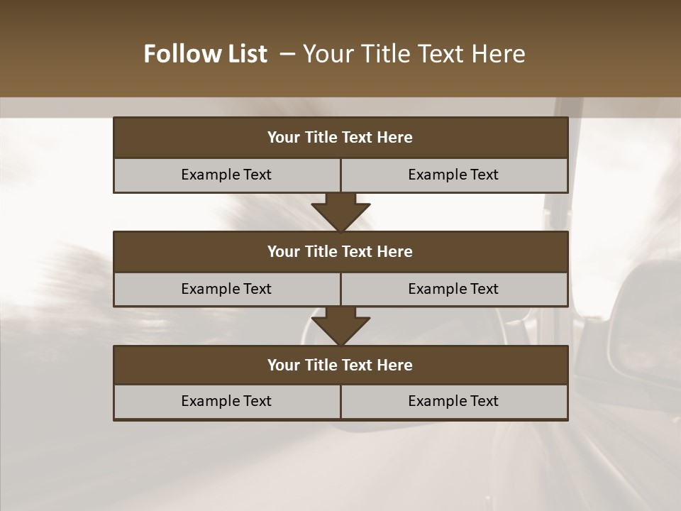Winding Speed Asphalt PowerPoint Template