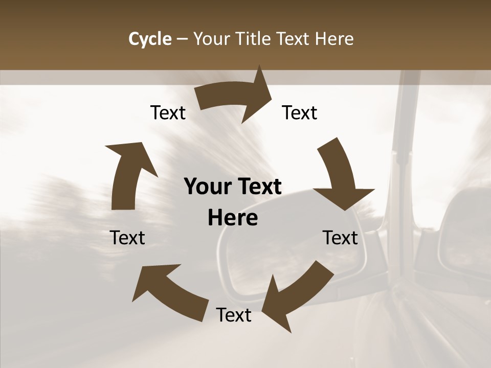 Winding Speed Asphalt PowerPoint Template