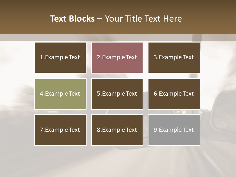 Winding Speed Asphalt PowerPoint Template