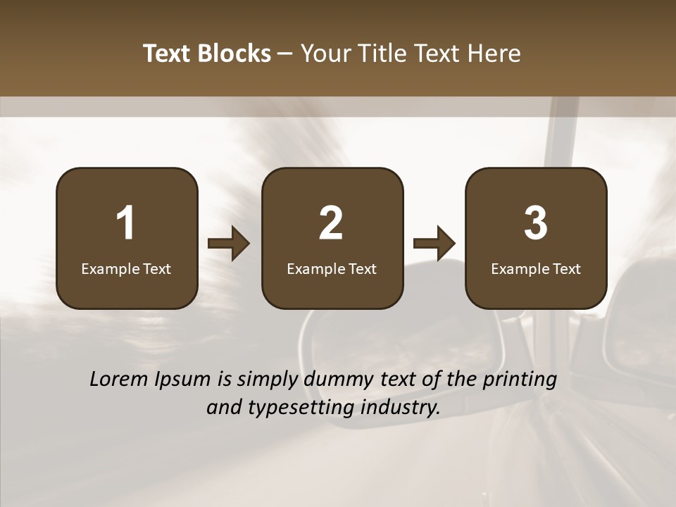 Winding Speed Asphalt PowerPoint Template