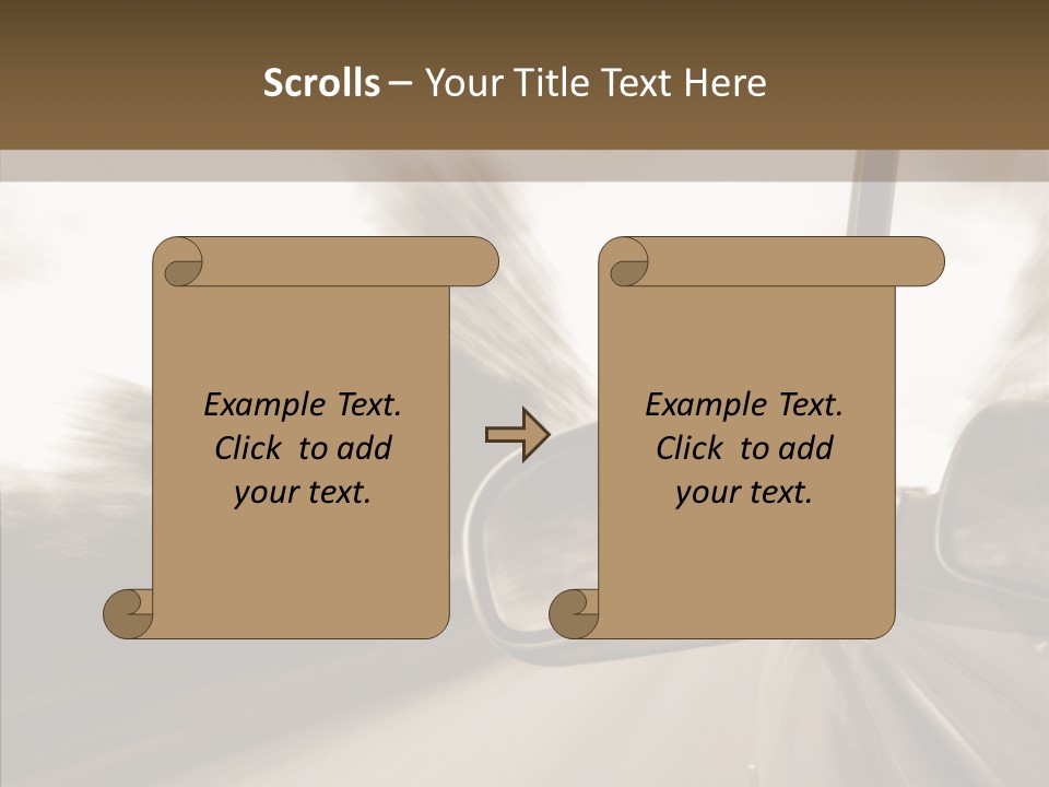 Winding Speed Asphalt PowerPoint Template