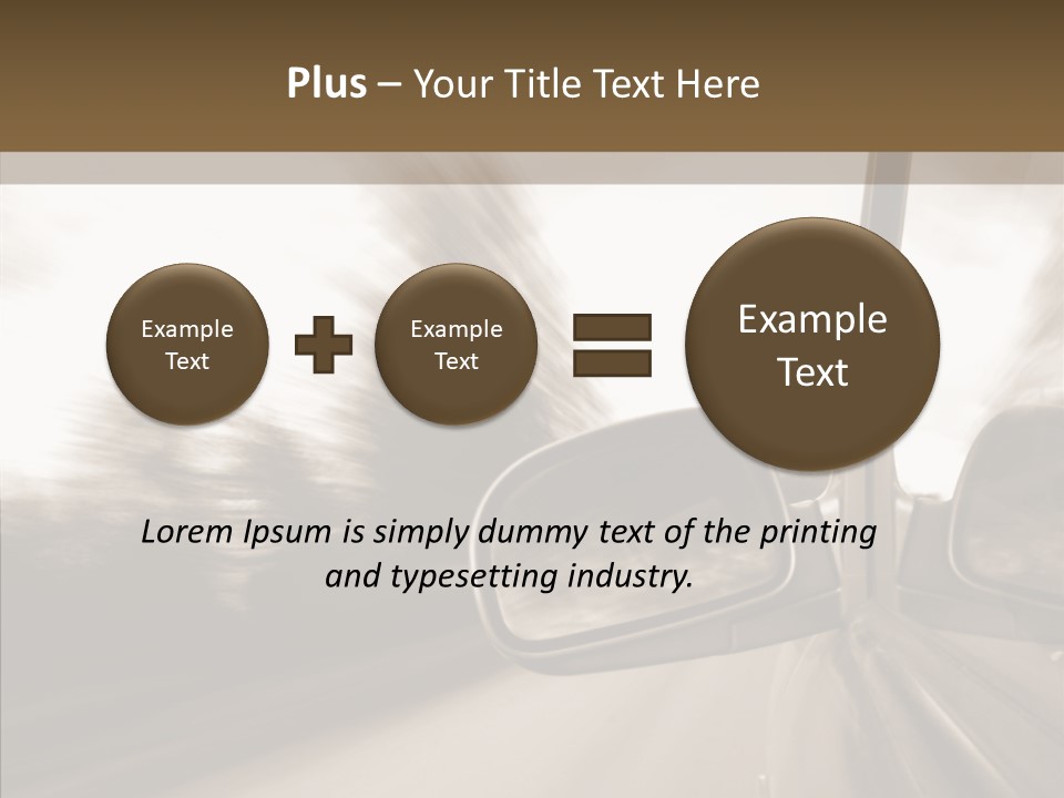 Winding Speed Asphalt PowerPoint Template