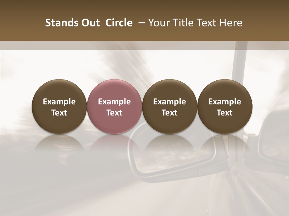 Winding Speed Asphalt PowerPoint Template