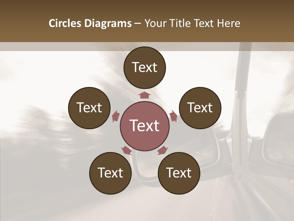 Winding Speed Asphalt PowerPoint Template