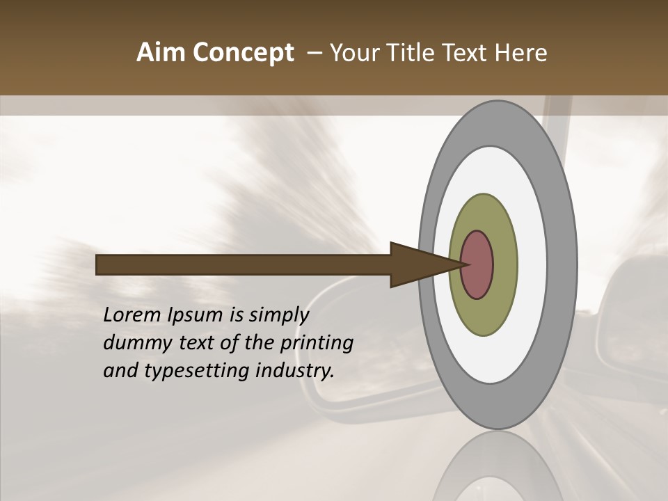 Winding Speed Asphalt PowerPoint Template