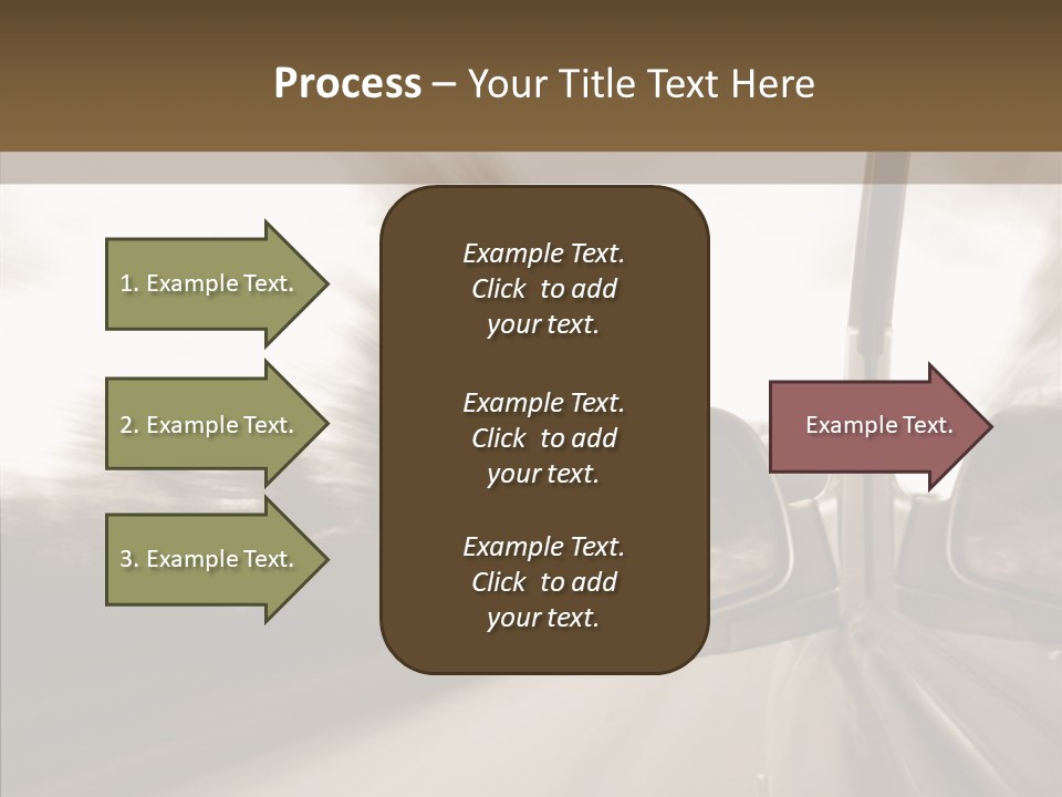 Winding Speed Asphalt PowerPoint Template