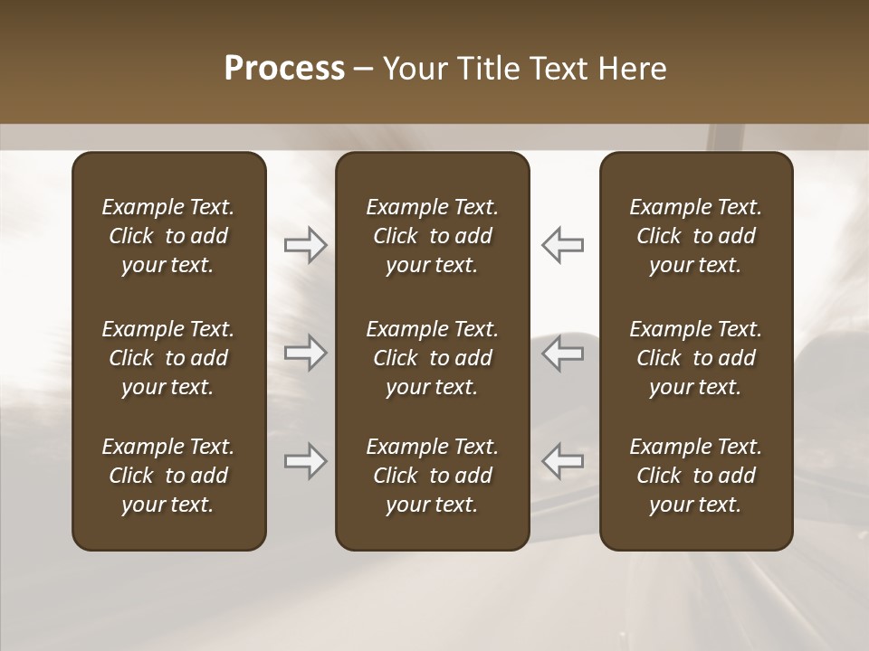 Winding Speed Asphalt PowerPoint Template