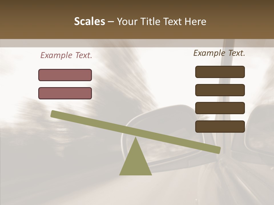 Winding Speed Asphalt PowerPoint Template