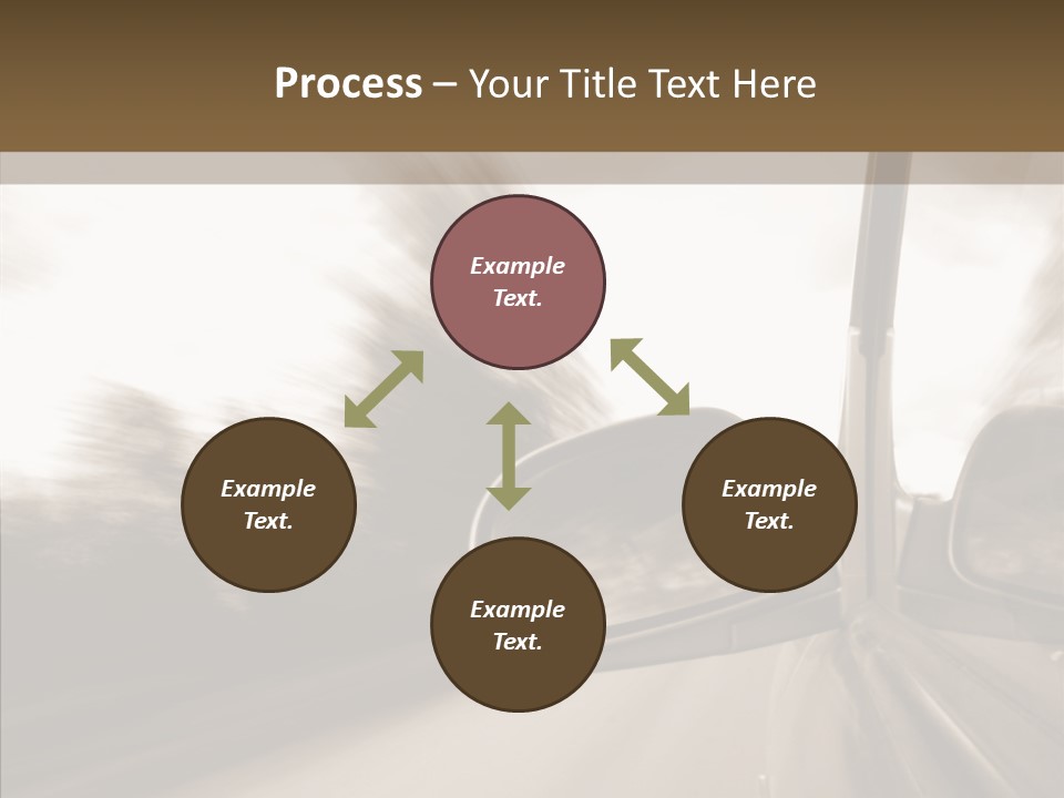 Winding Speed Asphalt PowerPoint Template