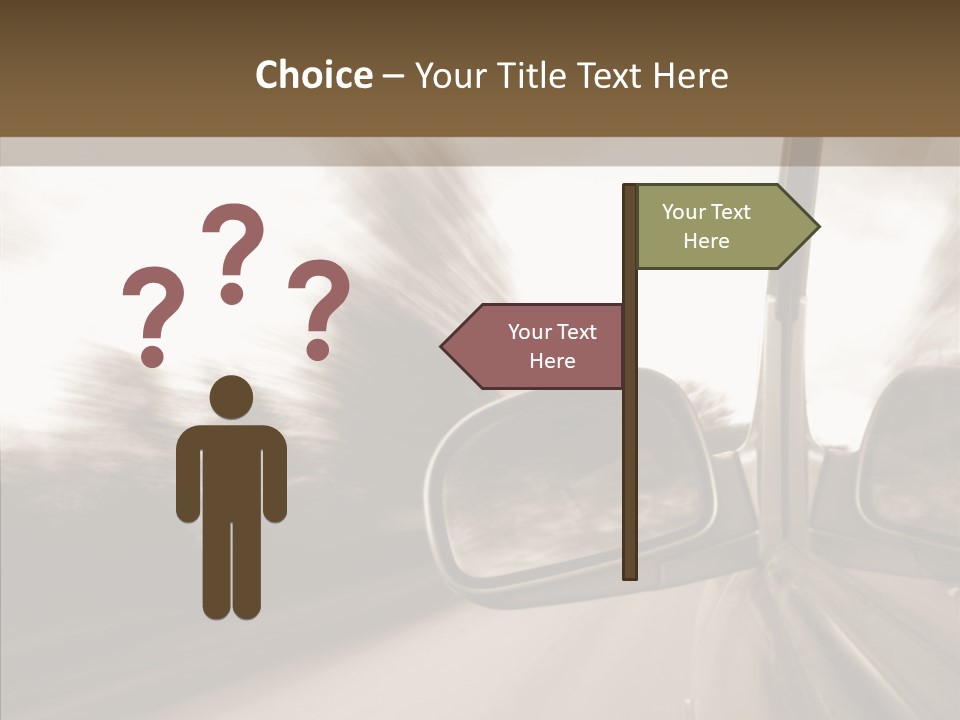 Winding Speed Asphalt PowerPoint Template