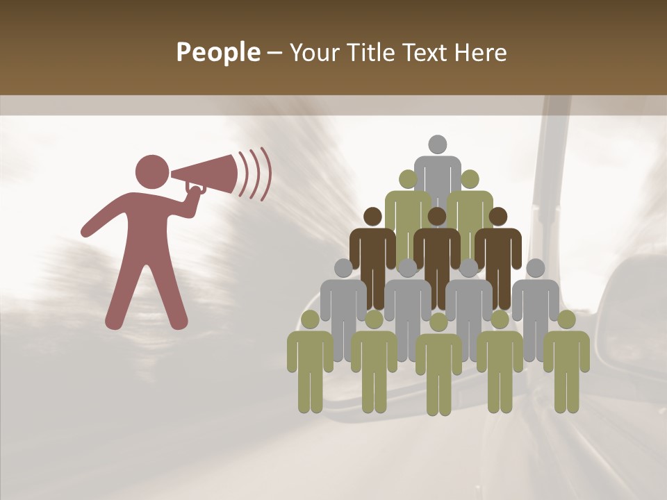 Winding Speed Asphalt PowerPoint Template