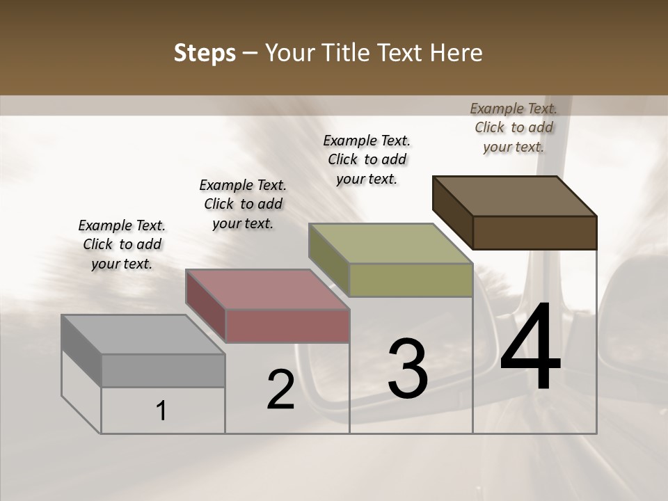 Winding Speed Asphalt PowerPoint Template