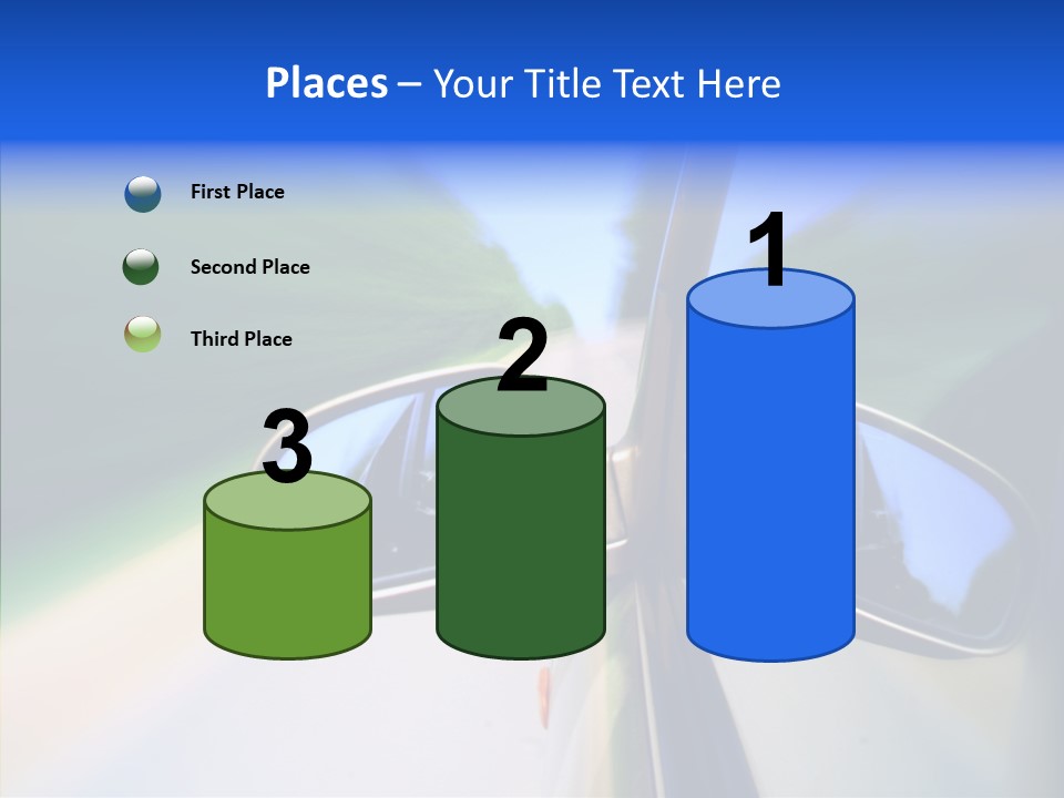 Bright Car Velocity PowerPoint Template