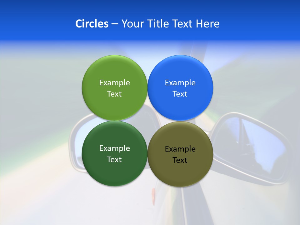 Bright Car Velocity PowerPoint Template