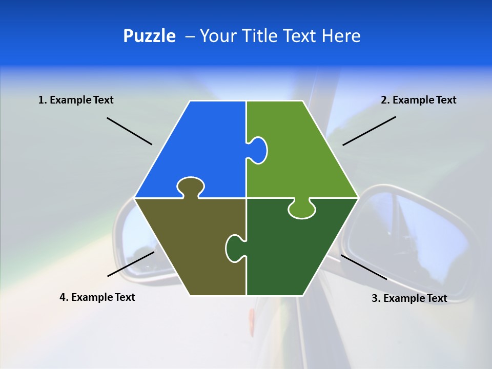 Bright Car Velocity PowerPoint Template