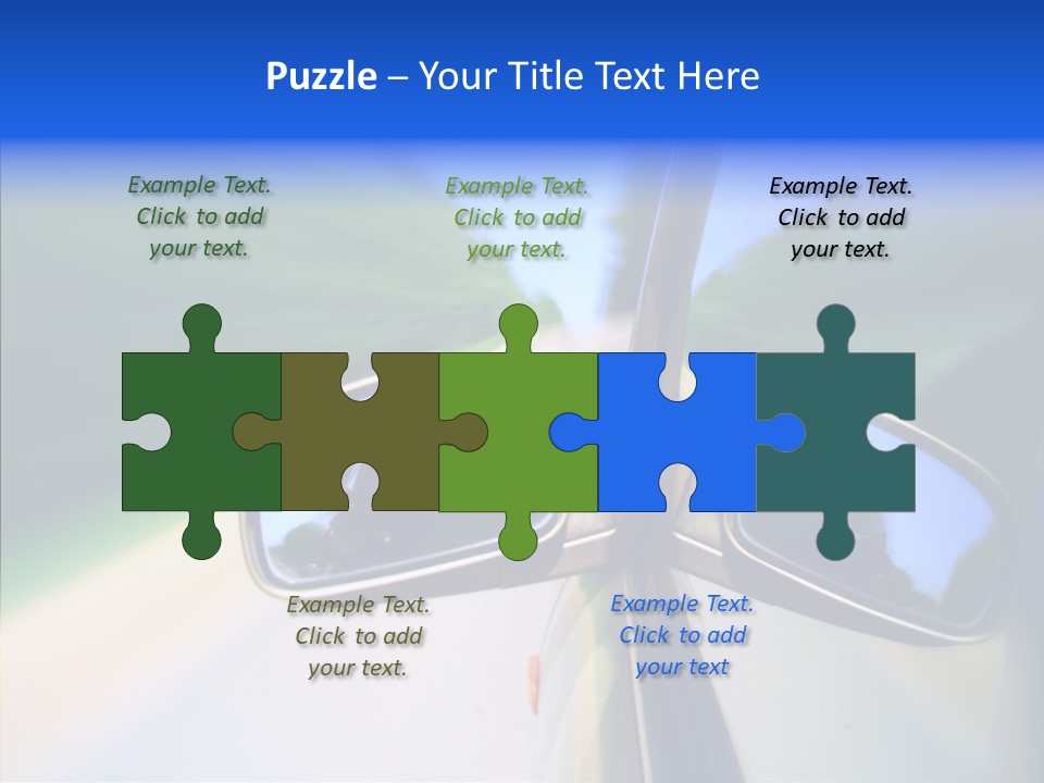 Bright Car Velocity PowerPoint Template