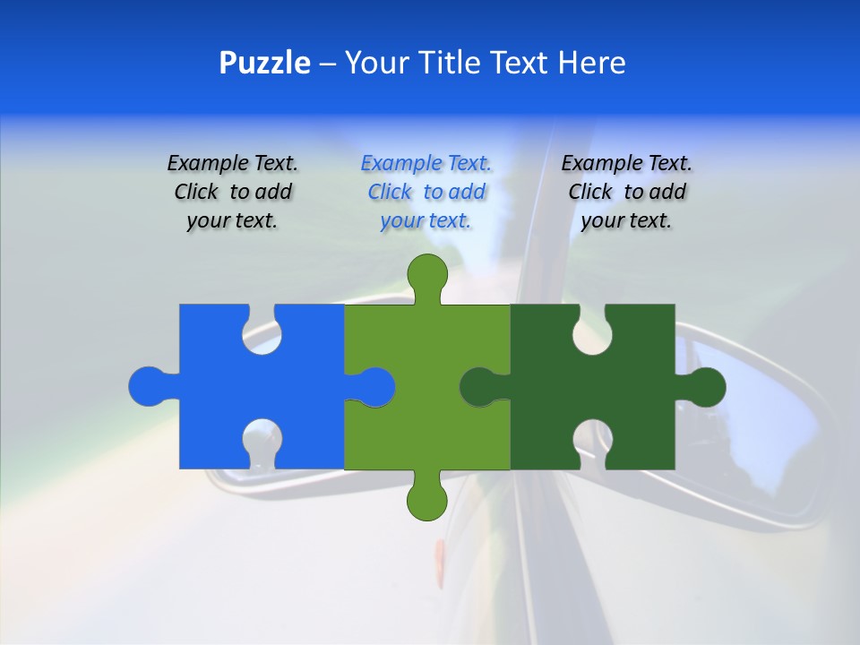 Bright Car Velocity PowerPoint Template