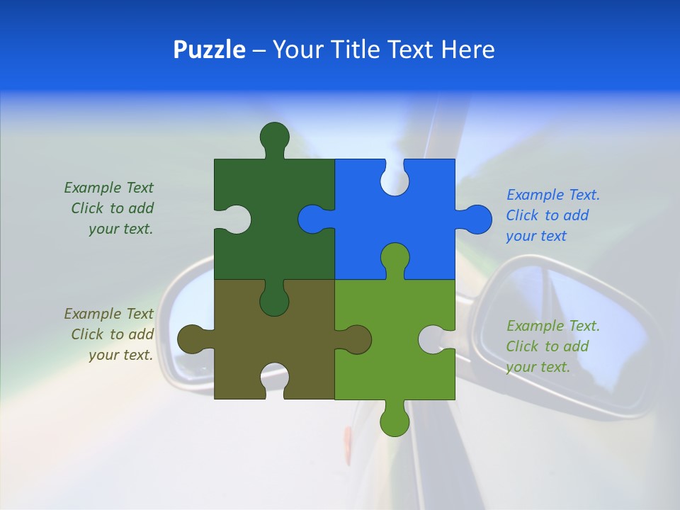 Bright Car Velocity PowerPoint Template