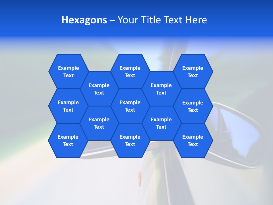 Bright Car Velocity PowerPoint Template