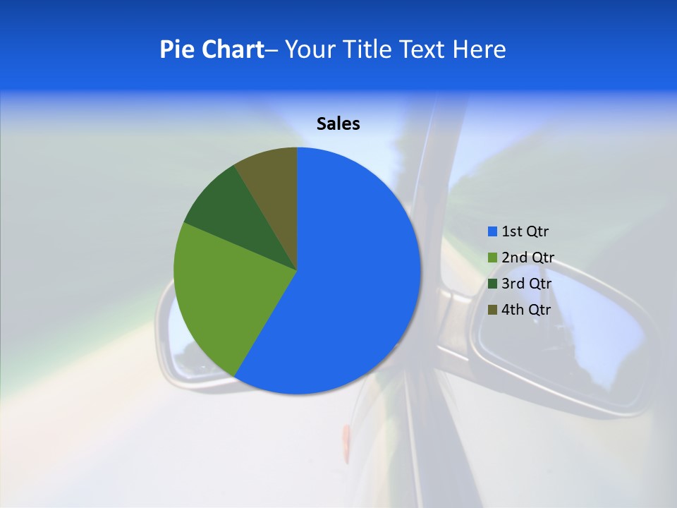 Bright Car Velocity PowerPoint Template