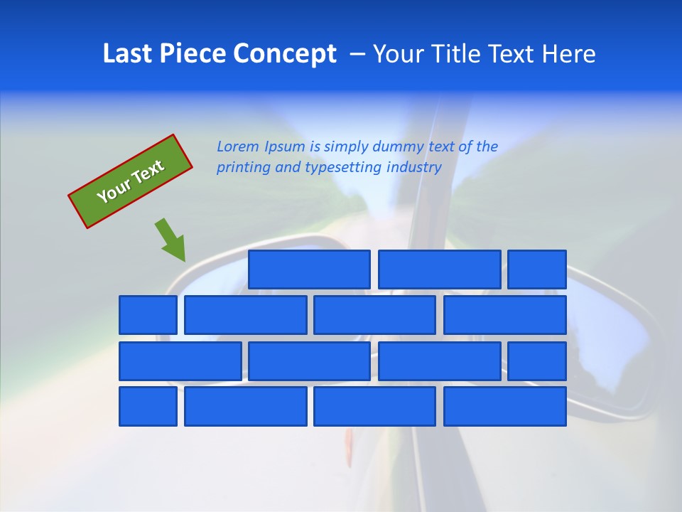 Bright Car Velocity PowerPoint Template