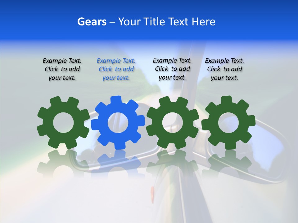 Bright Car Velocity PowerPoint Template