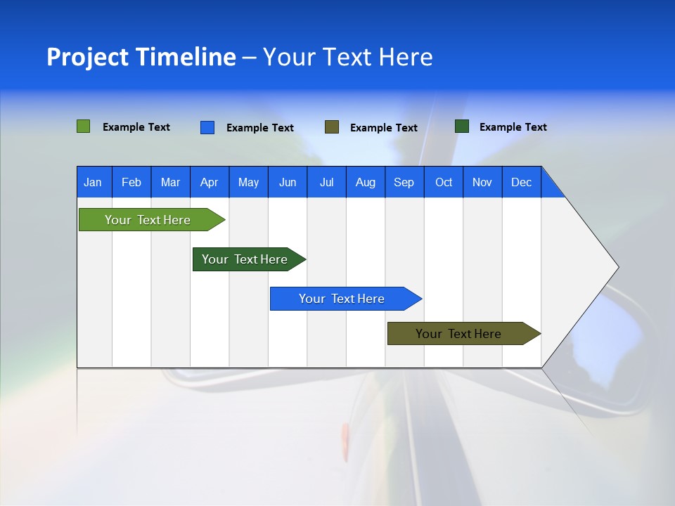 Bright Car Velocity PowerPoint Template