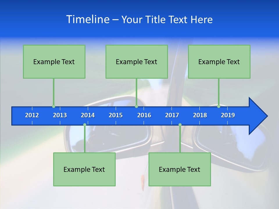 Bright Car Velocity PowerPoint Template