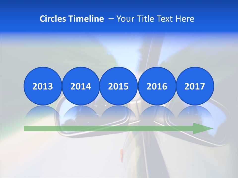 Bright Car Velocity PowerPoint Template