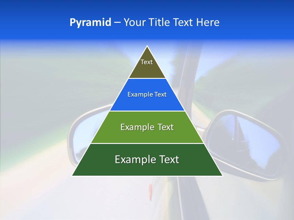 Bright Car Velocity PowerPoint Template