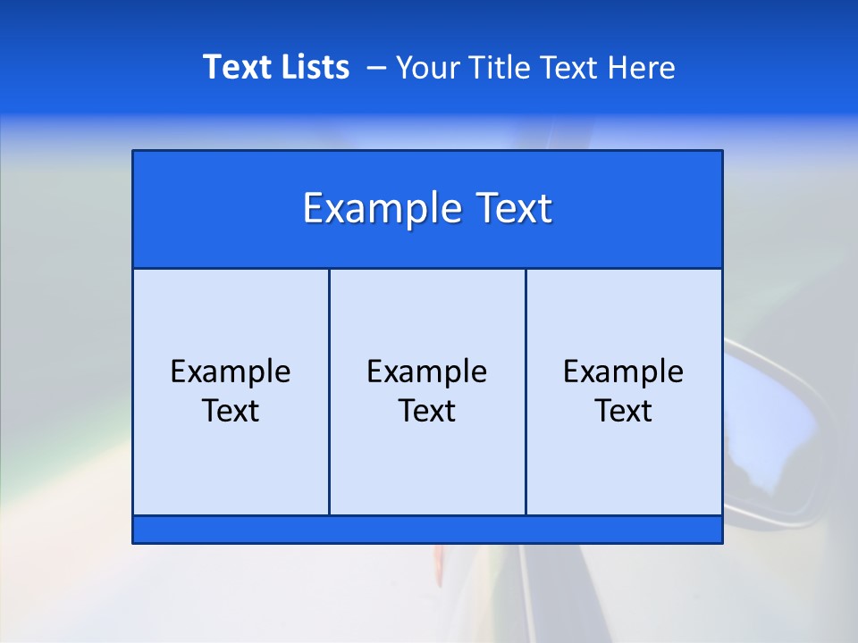 Bright Car Velocity PowerPoint Template