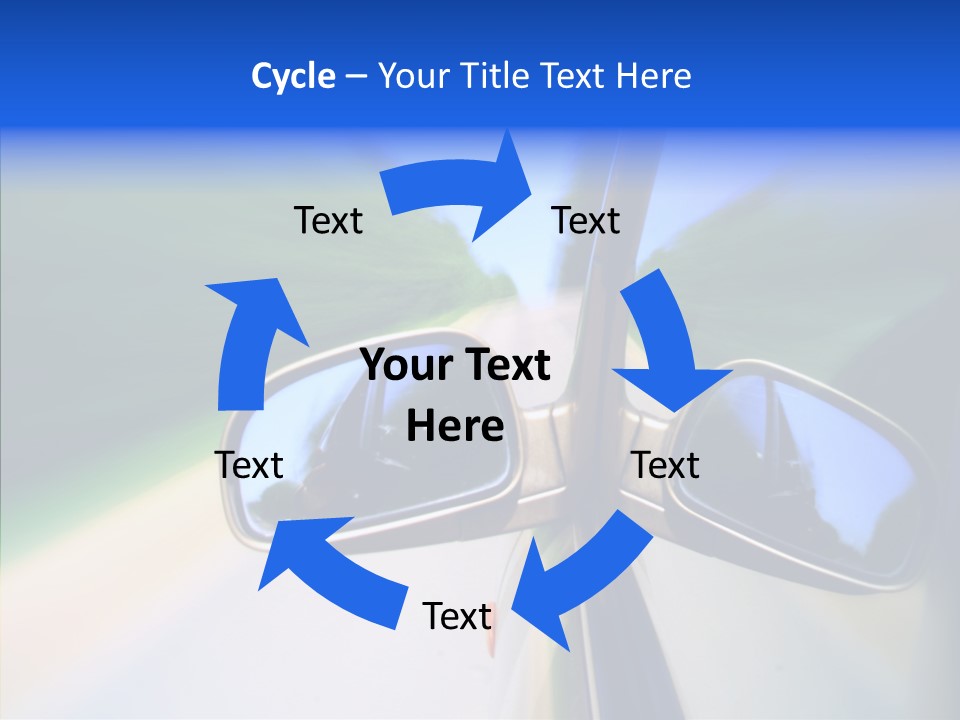 Bright Car Velocity PowerPoint Template