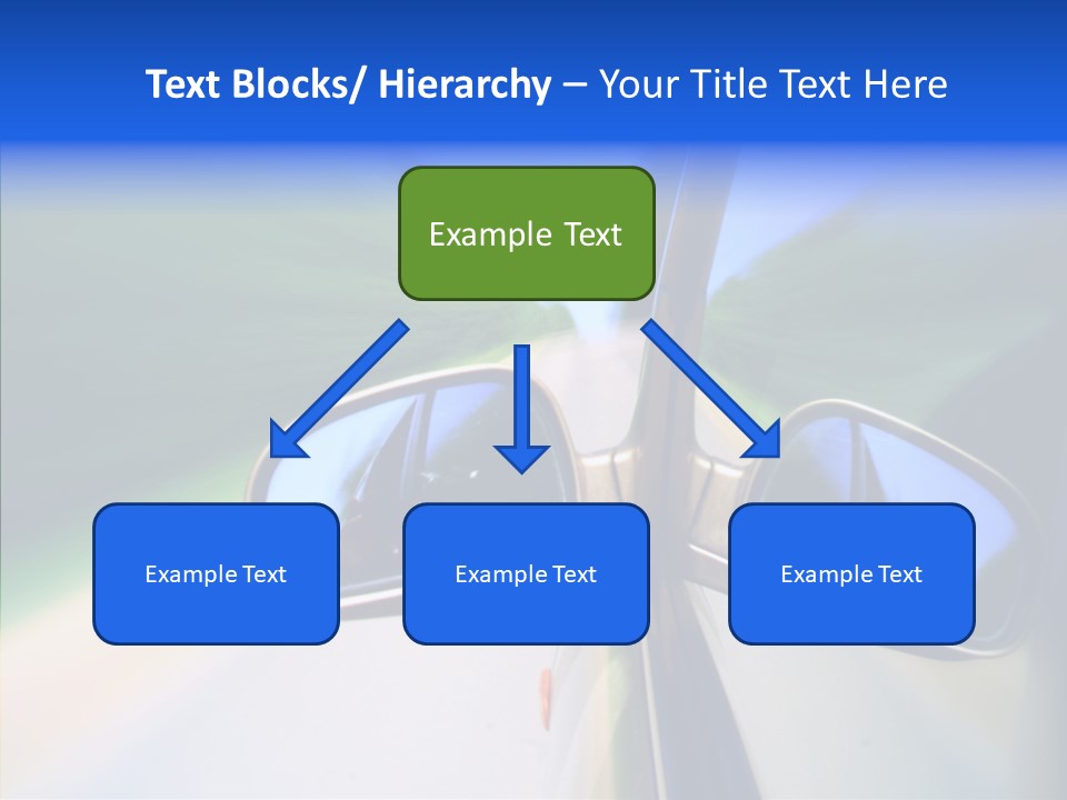 Bright Car Velocity PowerPoint Template
