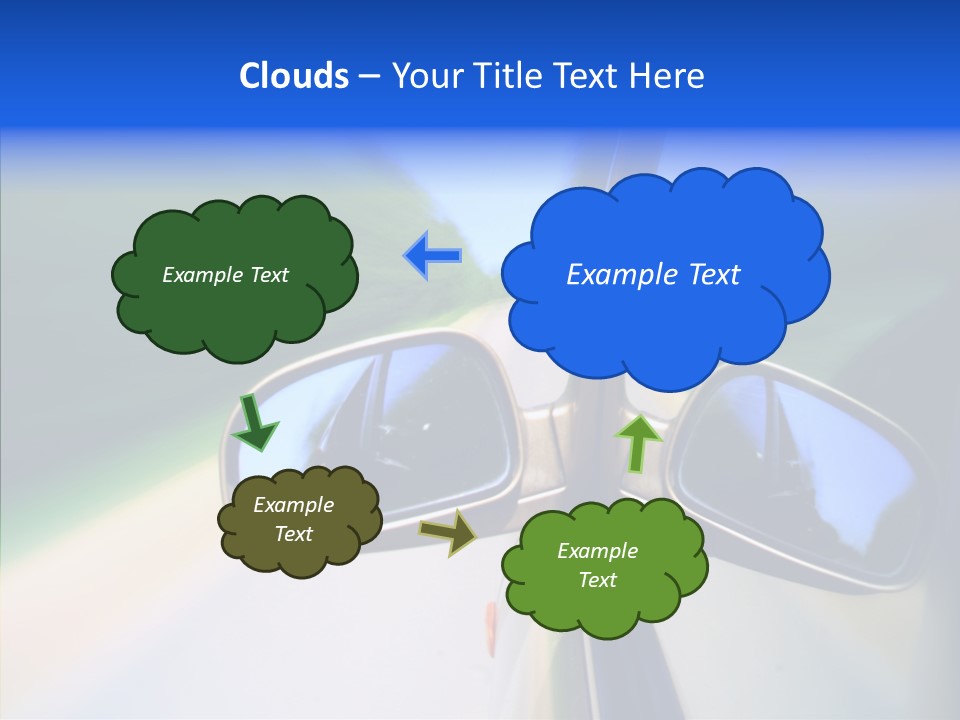 Bright Car Velocity PowerPoint Template