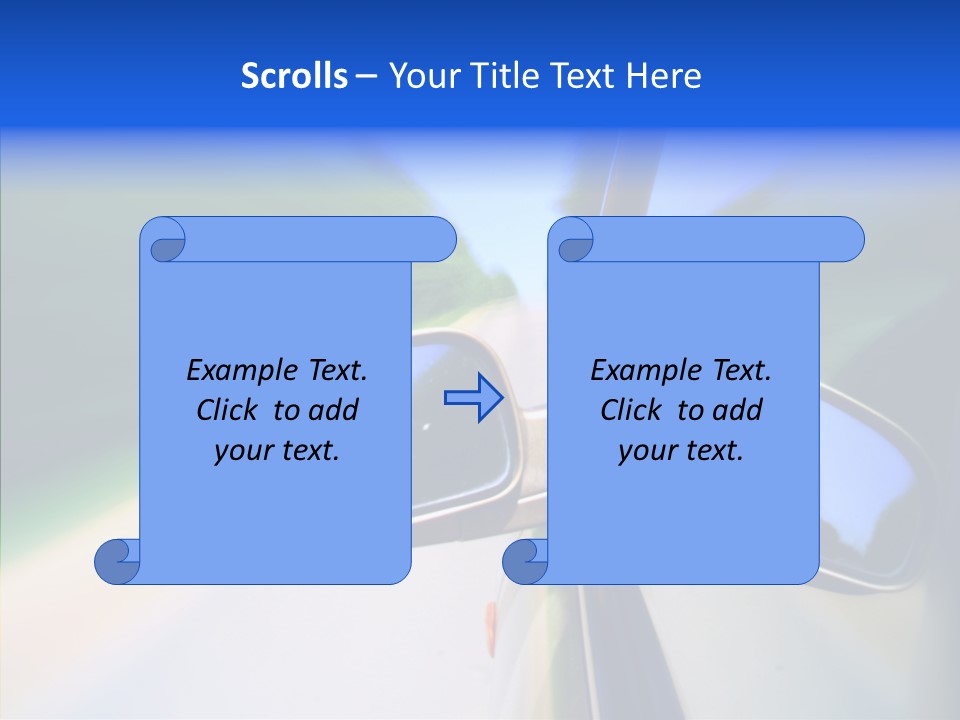 Bright Car Velocity PowerPoint Template