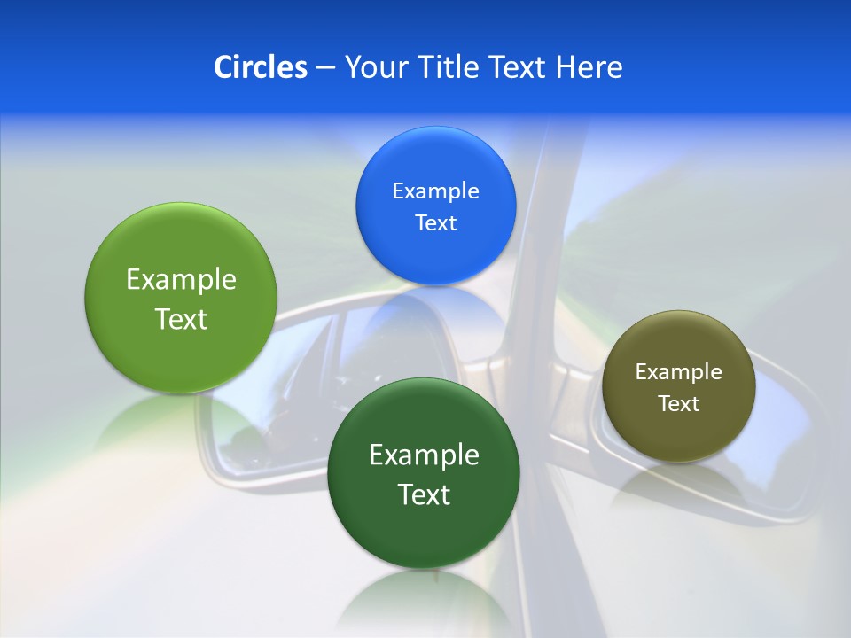 Bright Car Velocity PowerPoint Template