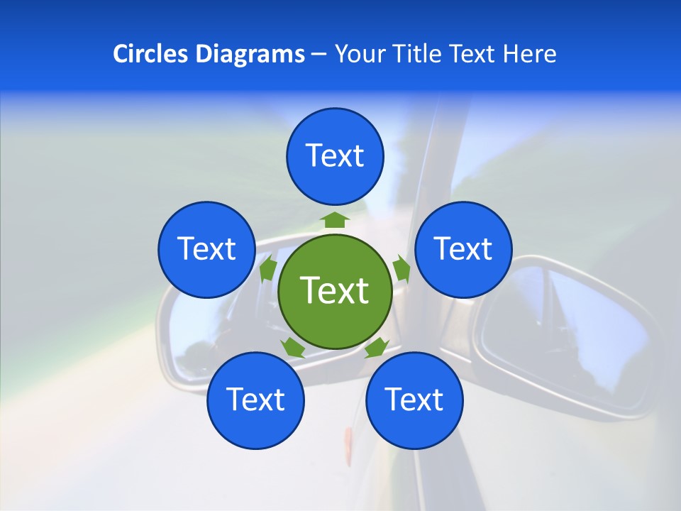 Bright Car Velocity PowerPoint Template