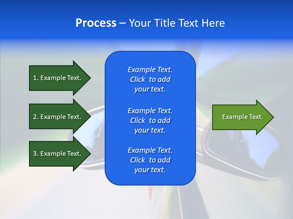 Bright Car Velocity PowerPoint Template