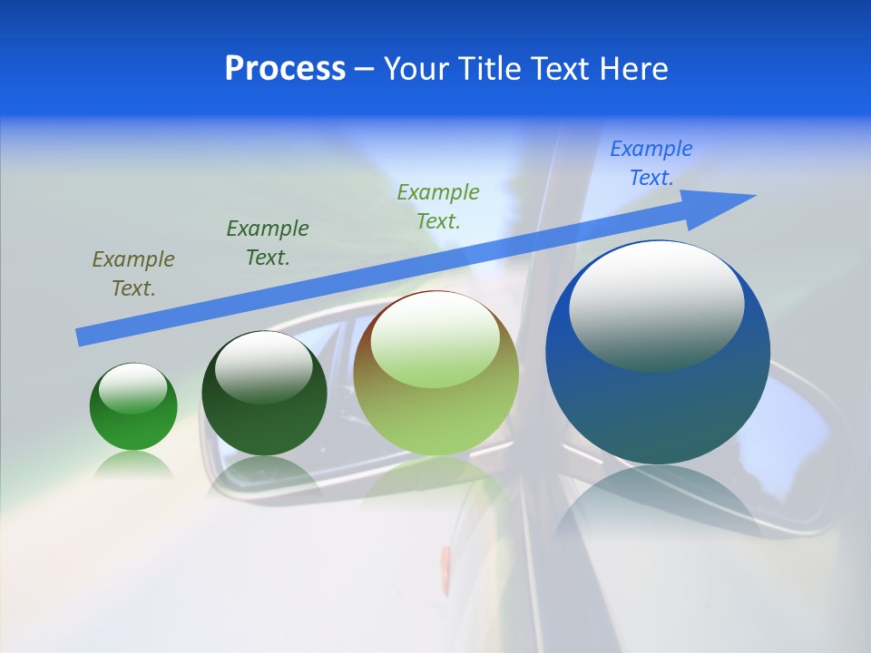 Bright Car Velocity PowerPoint Template