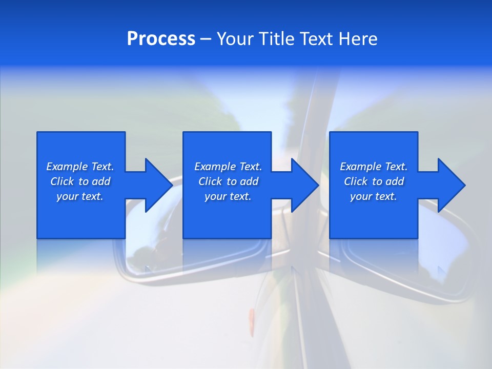 Bright Car Velocity PowerPoint Template
