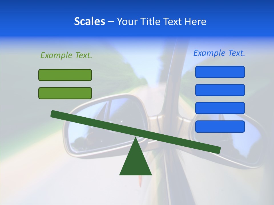 Bright Car Velocity PowerPoint Template