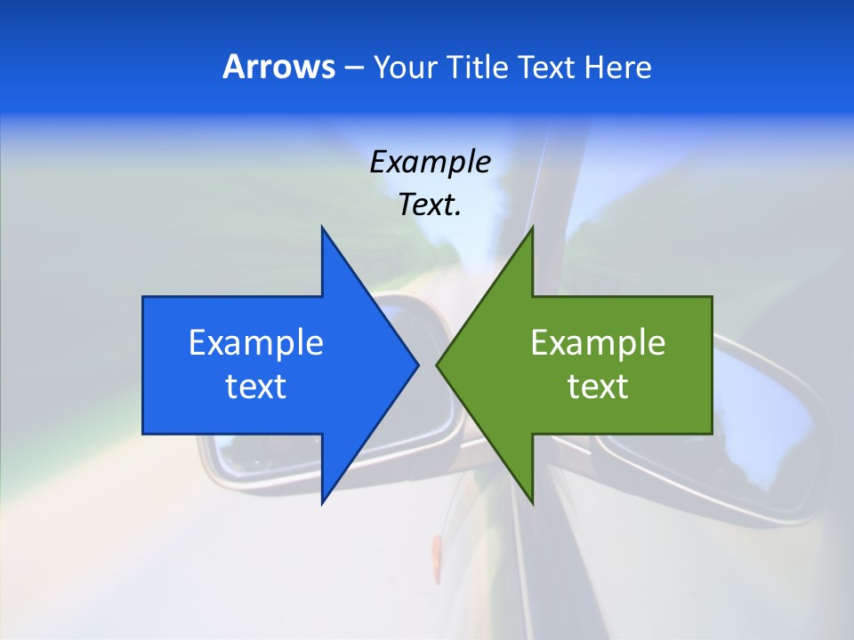 Bright Car Velocity PowerPoint Template