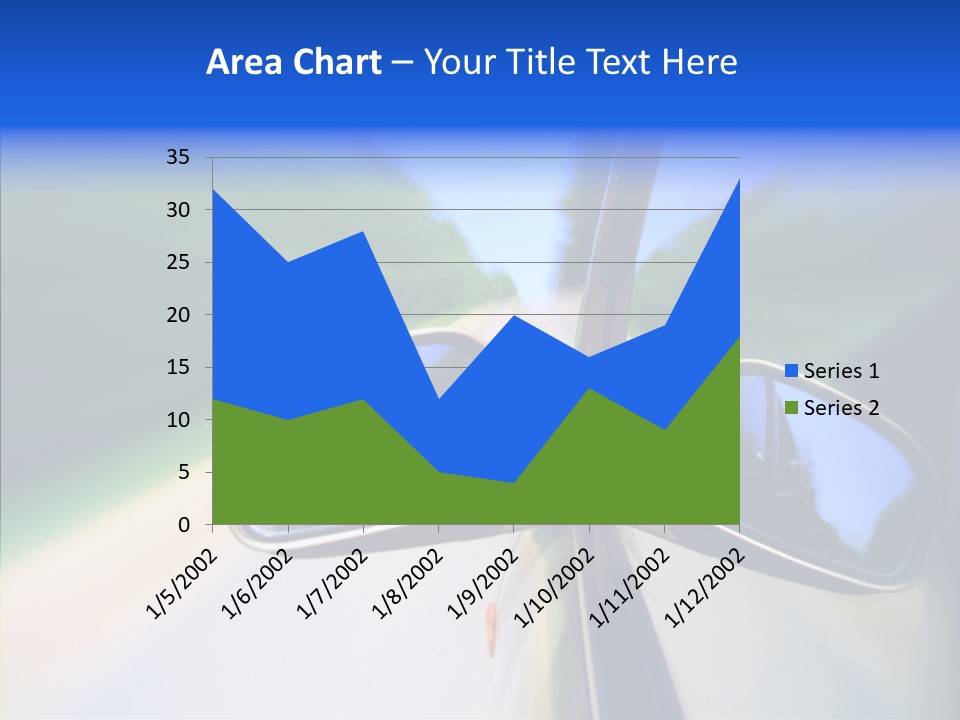 Bright Car Velocity PowerPoint Template