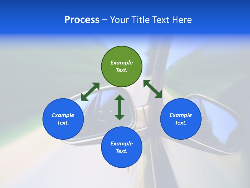 Bright Car Velocity PowerPoint Template