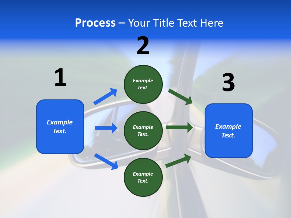 Bright Car Velocity PowerPoint Template