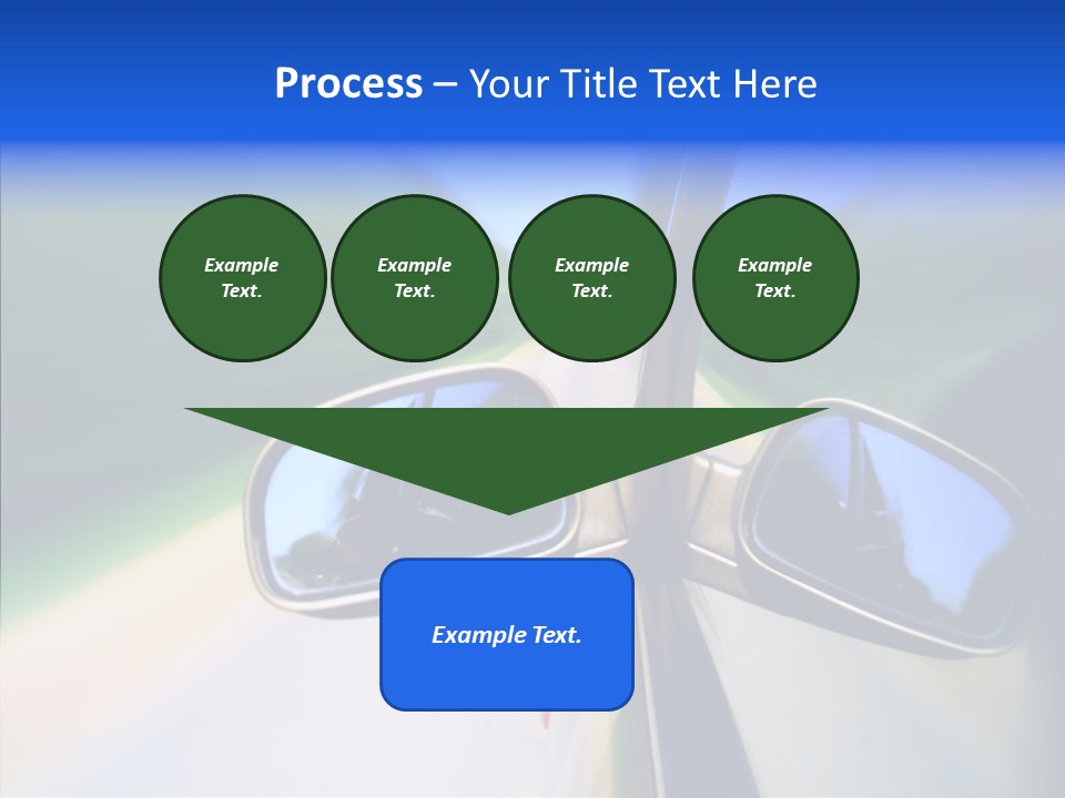 Bright Car Velocity PowerPoint Template